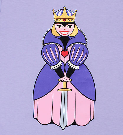 Danefæ Stuttermabolur - Danebasic - Fjólublátt Queen Your Friend