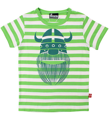 Danefæ T-shirt - Danebasic - Bright Green/Chalk Erik