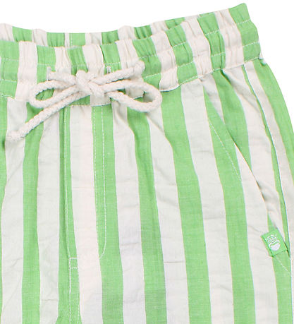 Shorts Danefæ - Danegorm - Searsucker - Brillant Green/Craie