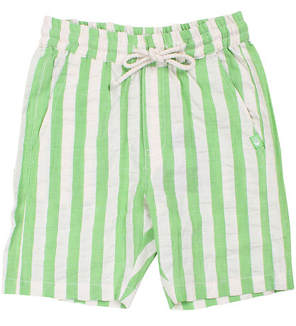 Shorts Danefæ - Danegorm - Searsucker - Brillant Green/Craie