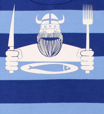 Danefæ Stuttermabolur - Danesigurd - Skipstjóri Blue/Waterblue E