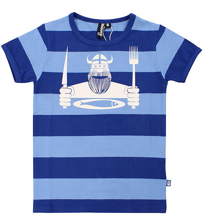 Danefæ Stuttermabolur - Danesigurd - Skipstjóri Blue/Waterblue E