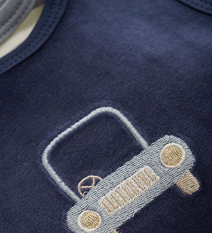 Fixoni Sparkdräkt m. Body l/ä - Velour - Indigo Blue