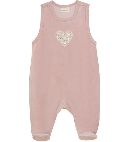 Fixoni Sparkdräkt m. Body l/ä - Velour - Shadow Grå