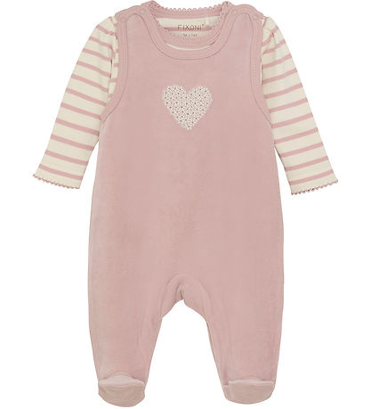 Fixoni Sparkdräkt m. Body l/ä - Velour - Shadow Grå