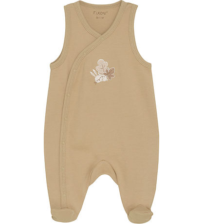 Fixoni Romper m. Voetjes m. Romper l/s - Sesam