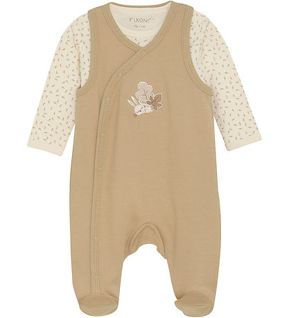 Fixoni Romper m. Voetjes m. Romper l/s - Sesam