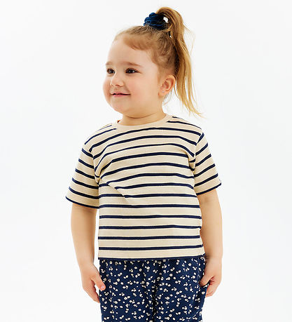 The New Siblings Stuttermabolur - TnstNat - Mood Indigo Striped