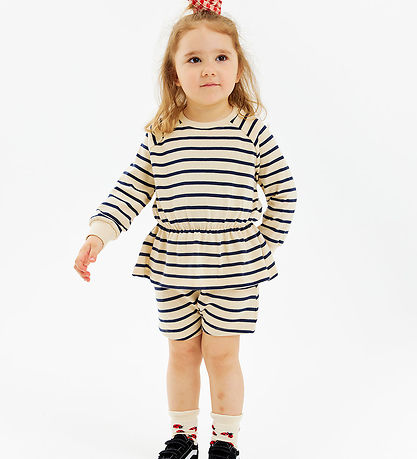 The New Shorts - Service Night - Mood Indigo Striped