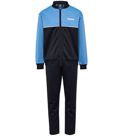 Hummel Tracksuit - hmlDallas - Lichen Blue w. Logo