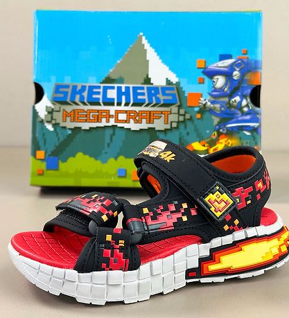 Skechers Sandalen - MEGA- Splash 4K - Black/Rot