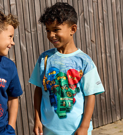 LEGO® Wear Ninjago Stuttermabolur - LwTaffy - Myntugrænt