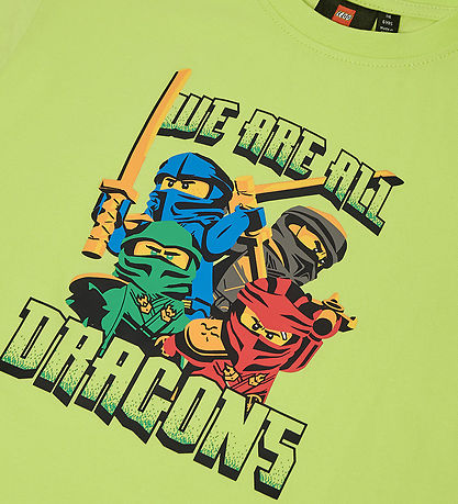 LEGO® Wear Ninjago Stuttermabolur - LwTaffy - Björt Green