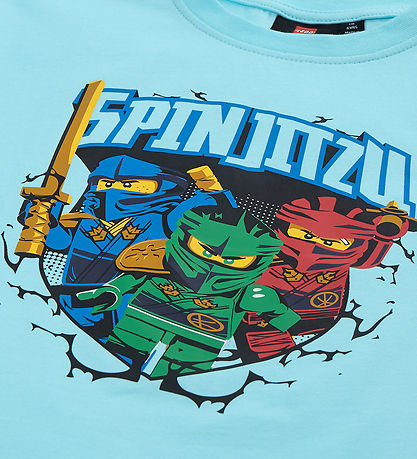 LEGO® Wear Ninjago Stuttermabolur - LwTaffy - Myntugrænt