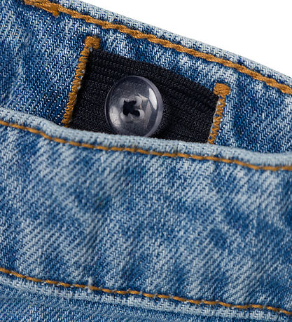 Name It Shorts - NkfBella - Noos - Medium+ Blue Denim/Heart EMBR