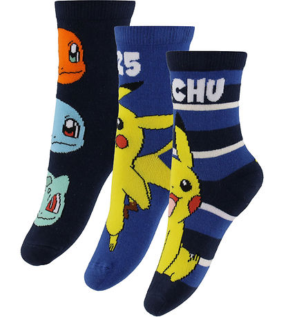 Name It Socks - 3-Pack - Pokémon - NmmMik - Navy Blazer/2X Glue