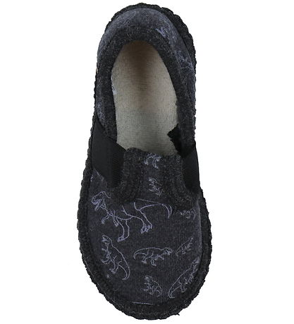 Living Kitzbühel Slippers - Trashy Dino - Anthracite