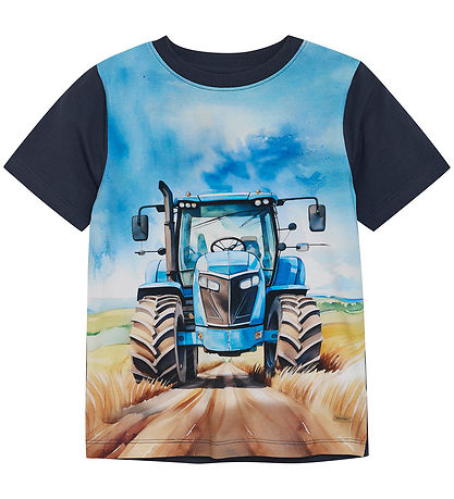 Minymo T-shirt - Blue Nights w. Print