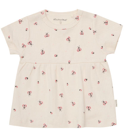 Minymo Shortsit - Shortsit/T-paita - Joustinneule - White Swan