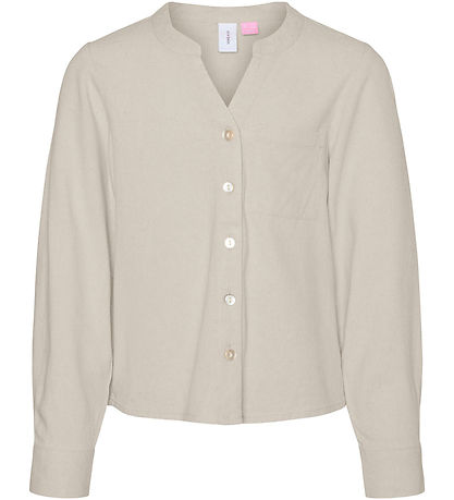 Vero Moda Girl Shirt - VmMymilo - V-Neck - Silver Lining