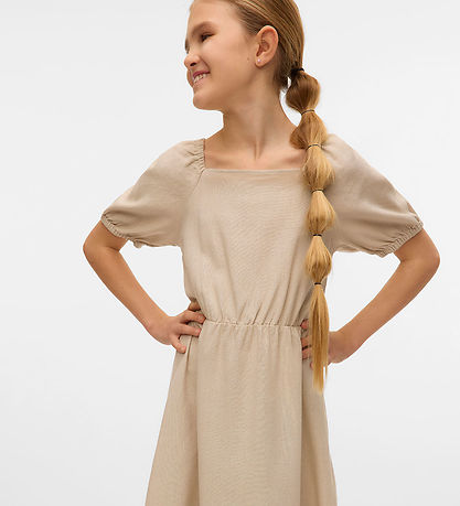 Vero Moda Girl Klänning - VmMymilo - Silver Foder