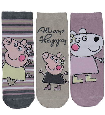 Name It Socks - Peppa Pig - 3-Pack - Nmfdassa - Elderberry