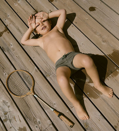 Lil' Atelier Swim Trunks - NmmFolo - Forest Fog