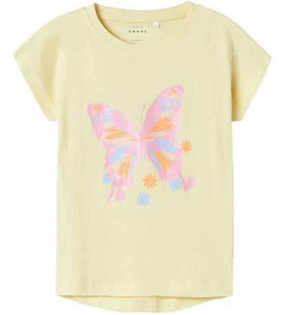 Name It T-Shirt - NmfViolett - 2er-Pack - Navy Blazer/Pastel Yel