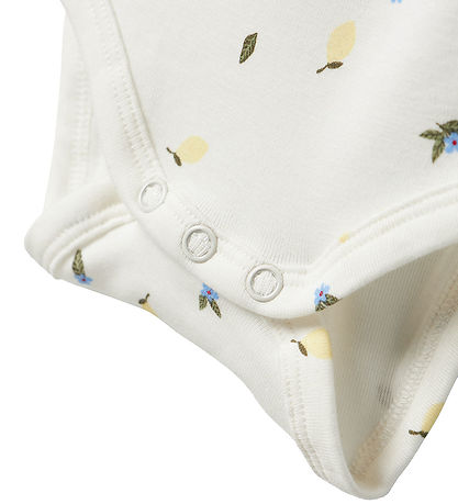 Name It Bodysuit l/e - NmfFilly - Cloud Dansari M. Sítrónur/Blóm