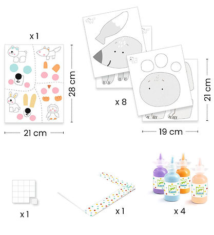 Djeco Creation Set - Finger Paint - Messy Fun