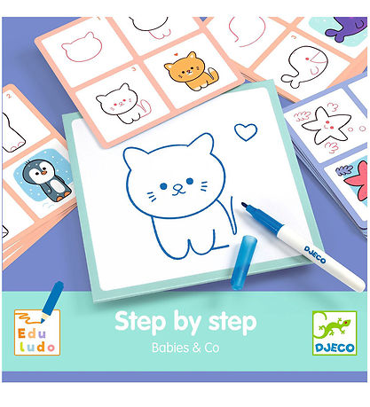 Djeco How To Draw - Step Town Step