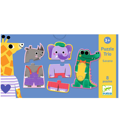 Djeco Jigsaw Puzzle - 24 Bricks - Savana