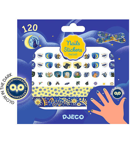 Djeco Naglar Límmiðar - 120 Stk. - Tunglskin