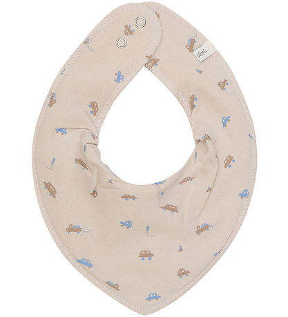 Pippi Teething Bib - Pointy - 3-Pack - Blue Fog