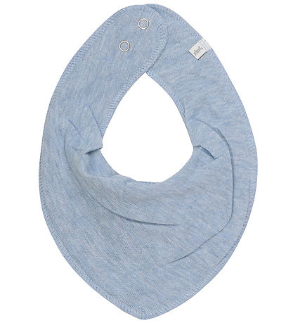 Pippi Teething Bib - Pointy - 3-Pack - Blue Fog