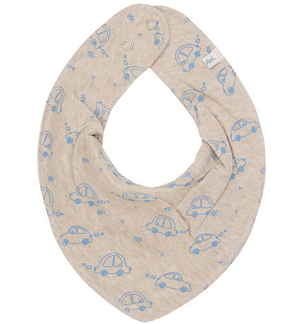 Pippi Teething Bib - Pointy - 3-Pack - Blue Fog