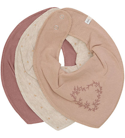 Pippi Teething Bib - Pointy - 3-Pack - Burlwood