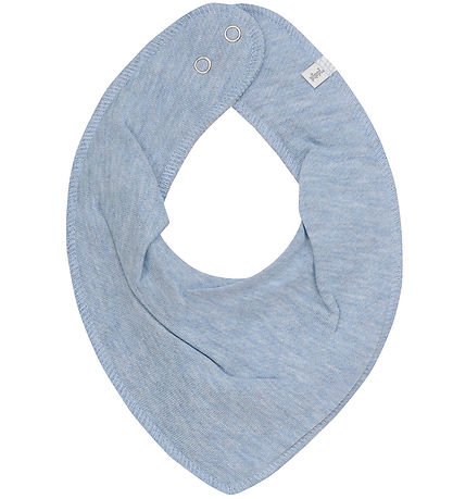Pippi Teething Bib - Pointy - Blue Fog