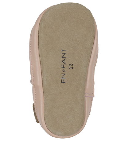 Chaussures en cuir à semelle souple En Fant - Applique - Rose Du