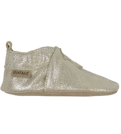 En Fant Soft Sole Leather Shoes - Champagne Glitter
