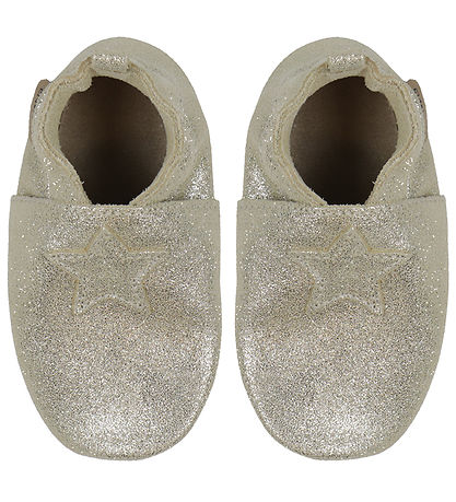 En Fant Soft Sole Leather Shoes - Champagne Glitter
