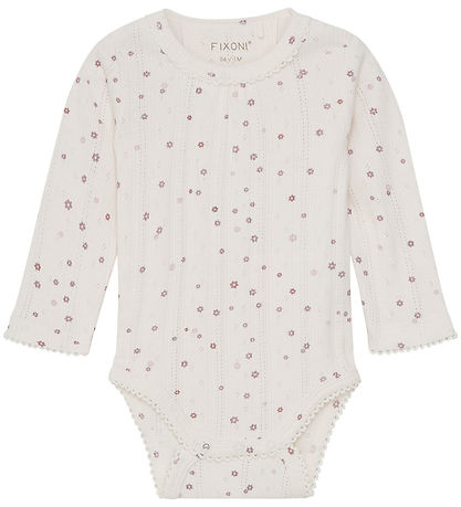 Fixoni Bodysuit l/s - Pointelle - Eggnog