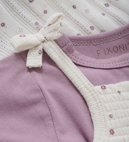 Fixoin Summer Romper w. Bodysuit s/s - Eggnog