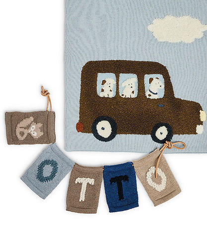 Smallstuff Knitted Flag - Fox - Natural
