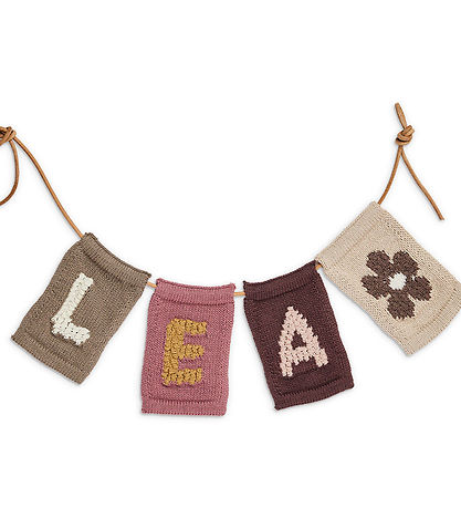 Smallstuff Knitted Flag - Flower - Natural
