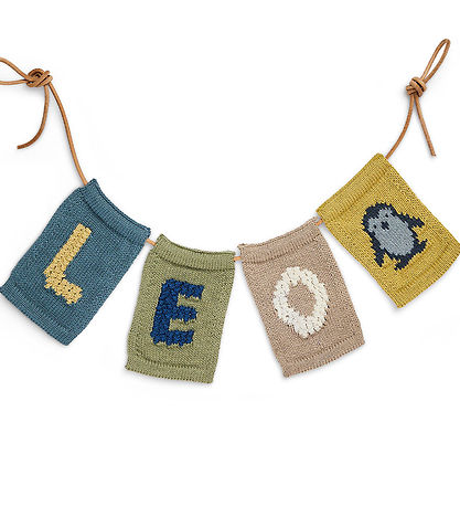 Smallstuff Knitted Flag - Penguin - Blue