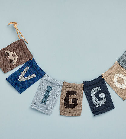 Smallstuff Knitted Flag - Car - Natural
