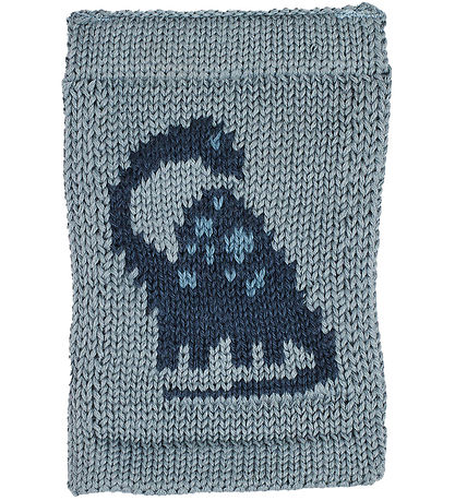 Smallstuff Knitted Flag - Dinosaur - Blue