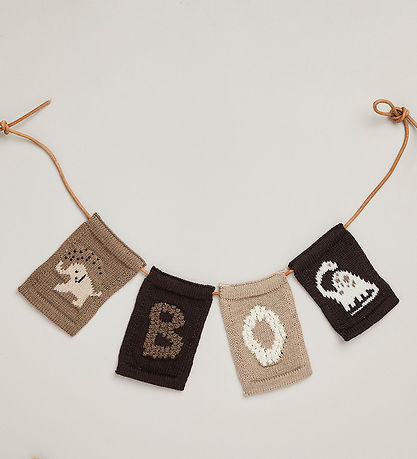 Smallstuff Knitted Flag - Elephant - Natural