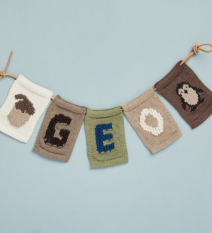 Smallstuff Knitted Flag - Penguin - Natural